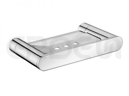 Stainless Steel Single Soap Dish Holder_Polished