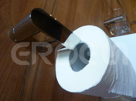 Porte-rouleau de papier toilette en acier inoxydable monté au mur pour salle de bain