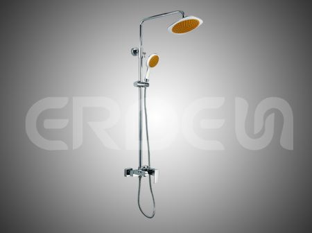 方型的出水龍頭可調式升降桿淋浴柱