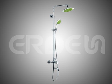 圓柱型出水龍頭可調式升降桿淋浴柱