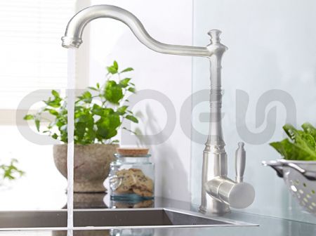 스테인리스 스틸 주방 테이블탑 수도꼭지