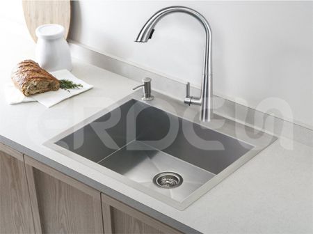 不銹鋼廚房下拉雙出水龍頭 - 不銹鋼廚房下拉雙出水龍頭