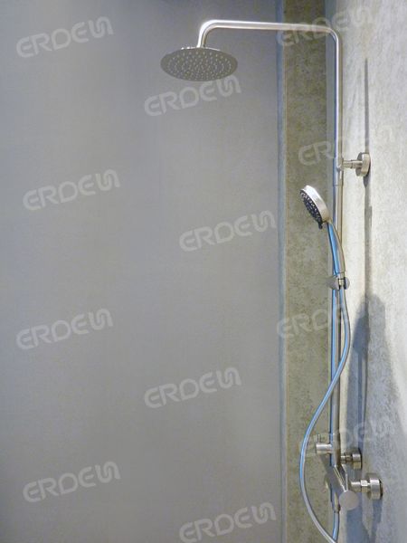 Batang Geser Stainless Steel dengan Shower Tangan & Kepala Shower Hujan