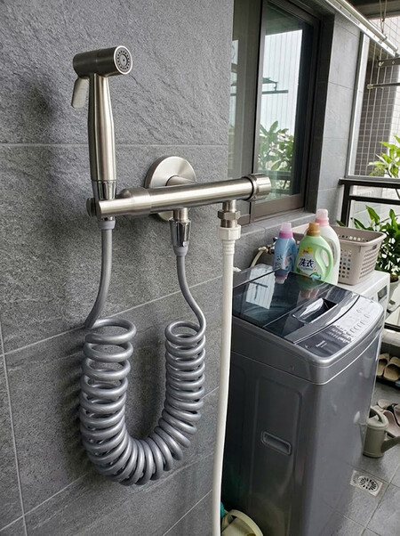 陽台兩用不鏽鋼洗衣機龍頭