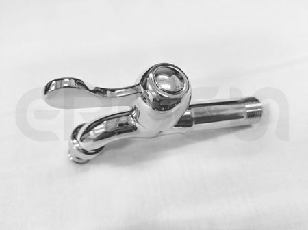 不鏽鋼鍍鉻陽台快開加長型龍頭