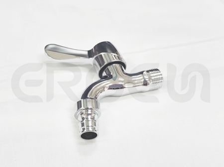 不鏽鋼鍍鉻陽台快開圓頭把手洗衣機專用龍頭