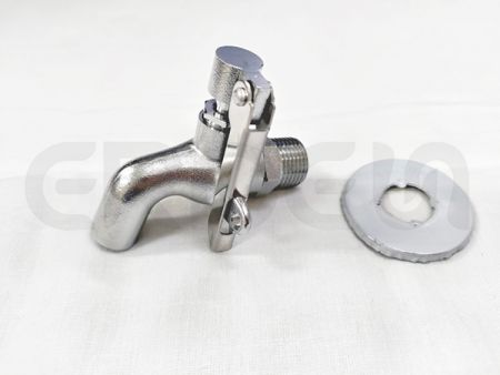 帶鎖滾鍍鎳戶外小龍頭 - 帶鎖滾鍍鎳戶外小龍頭