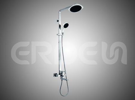 扁版型出水龍頭可調式升降桿淋浴柱