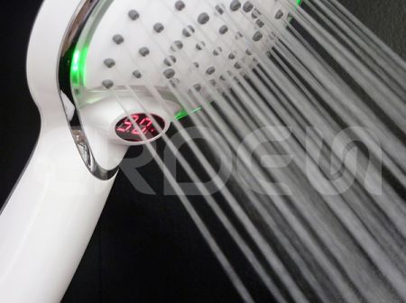 Douche à main à fonction unique avec LED
