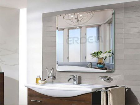 프레임 없는 맞춤형 경사면 욕실 거울