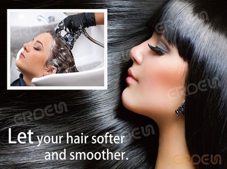 Let your hair become soft and smooth.
