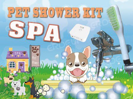 Kit de ducha para mascotas con ozono
