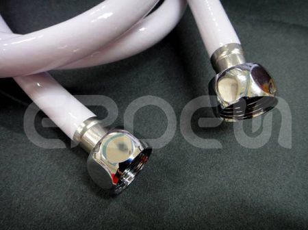 百昱PVC塑膠銀箔衛浴軟管六角帽