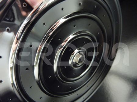 Tête de douche pluie en laiton à fonction unique Swirl