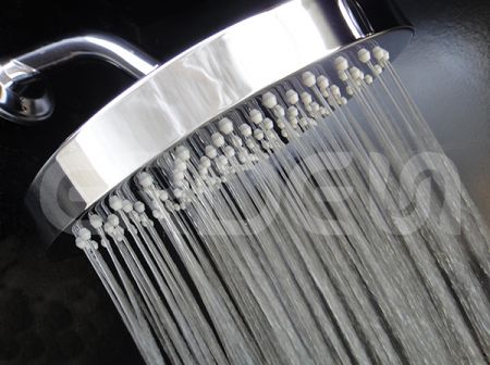 หัวฝักบัวฝนทองเหลืองกลม