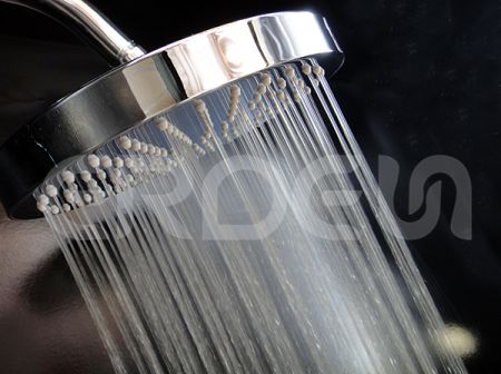 หัวฝักบัวฝนทองเหลืองแบบจุด