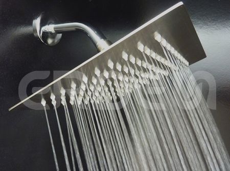 단일 기능 사각 레인 샤워 헤드