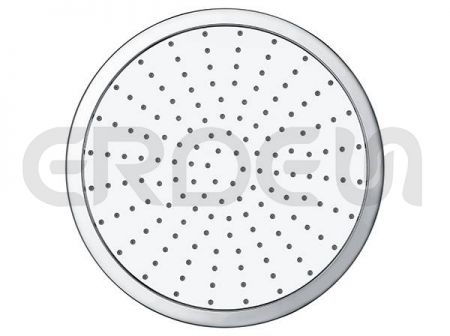 圓盤型淋浴頂噴出水面