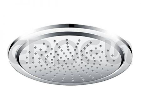 百昱雙圓盤單功能圓形銅淋浴頂噴