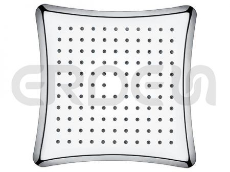 方形弧邊R角銅淋浴頂噴出水面