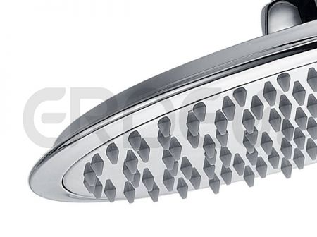 圓扁型單功能銅淋浴頂噴出水孔