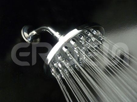 หัวฝักบัวฝนกลมทองเหลืองแบบฟังก์ชันเดียว ERDEN