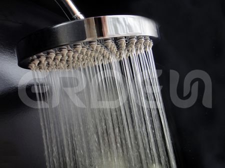 Douche pluie ronde à fonction unique en laiton