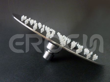 ステンレス鋼製シングル機能レインシャワーヘッド