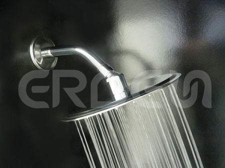 ERDEN Shower Head Hujan Stainless Steel Bulat dengan Nozel Pembersih Otomatis
