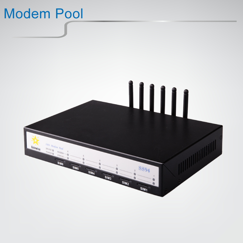 GSM 6 Ports Modem Pool | 台灣高品質GSM 6 Ports Modem Pool製造商 | 群睿科技有限公司