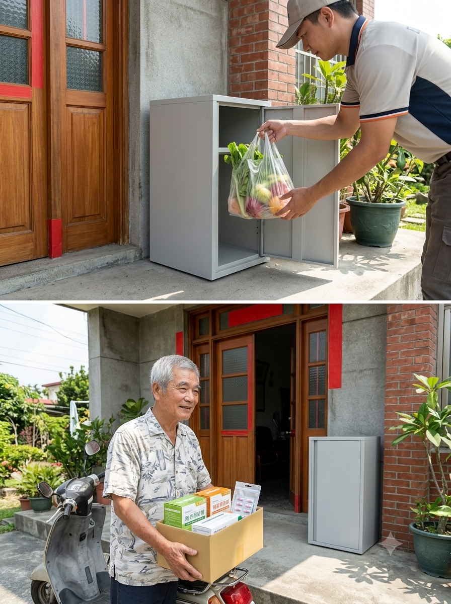 生活配送與長者取件情境