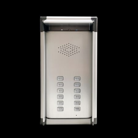 Intercomunicador de audio GSM para puerta y abridor de puerta de una sola  casa para abrir puertas remotamente para visitantes (entrada de  alimentación