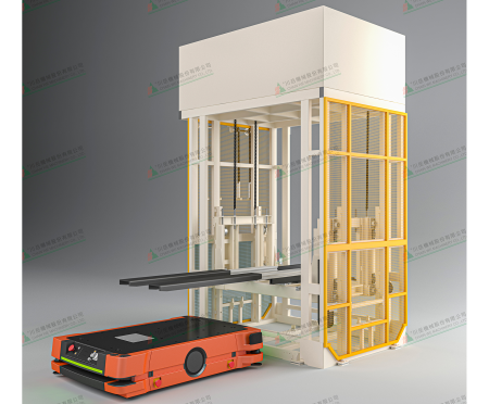 Elevatio pro AGV Docking - Elevator pro AGV operatione automatica oneris et onerationis - Chain We