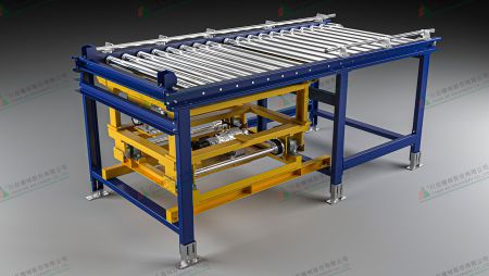 Transportador de rodillos - Transportador de rodillos con transferencia de cadena para almacenamiento AS/RS y pallets