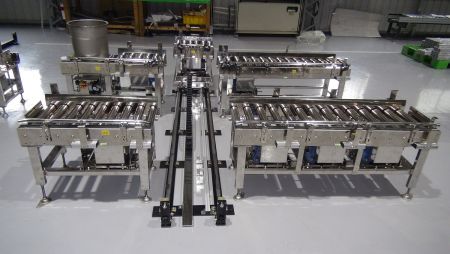 Stainless conveyor line for medical industry