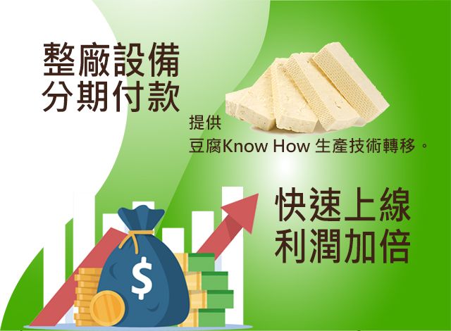 두부 시장, 식물성 단백질을 섭취, 공장 설비