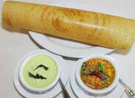 Indisches Essen - Dosa