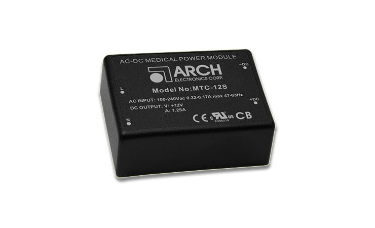 15W Medical-Grade AC-DC Power Module with Single, Dual & Triple Outputs ...