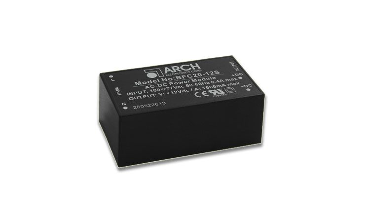 20W Wide Input range PCB Mount AC-DC Encapsulated Power Module with ...
