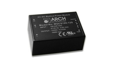 100W Regulated Output PCB Mount AC-DC Encapsulated Power Module - ARCH AC-DC Encapsulated Power Module MQCS100