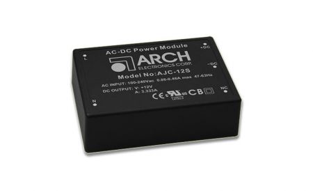 40W Triple Output PCB Mount AC-DC Encapsulated Power Module - ARCH AC-DC Encapsulated Power Module AJC