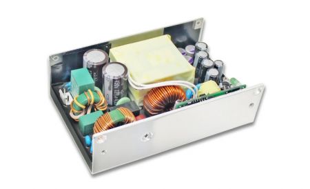 Fuente de Alimentación AC-DC conmutada de 500W con Salida Regulada Montaje en Chasis Cerrado / Soporte en U Semi-Encapsulado - ARCH Fuente de Alimentación AC-DC conmutada ARF500U