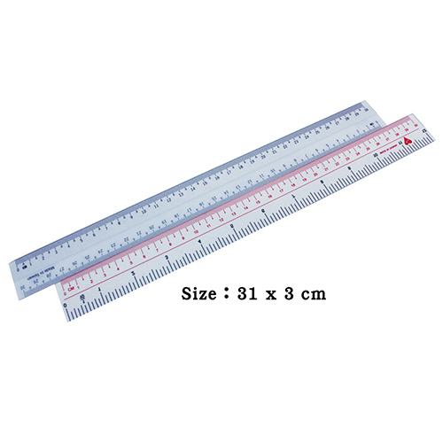 Plastic PVC 30cm Ruler | Custom magnetic bookmarks for corporate gifts ...