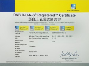 Certificado Registrado D&B D-U-N-S