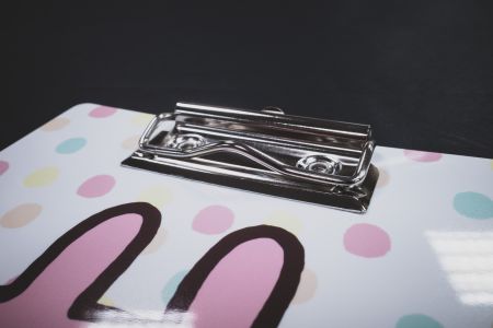 Clipboard met ijzeren clip