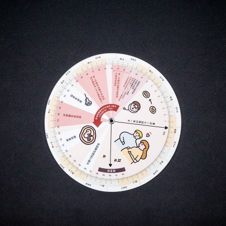 Roue de calculateur de grossesse en plastique - Disque rotatif de grossesse - KP-E03