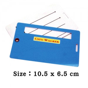 Plastic Double Luggage Tag with writing window - Double Tag - KP-G02-1 / KP-G02