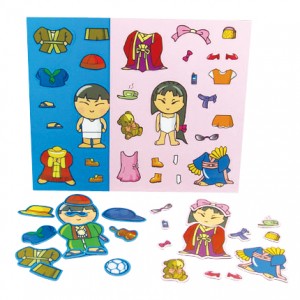 Magnetic Dress up Doll Game - Magnetic Dress-up Game - MG-E02