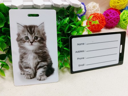 6 x 10cm Plastic Luggage Tag - 6 x 10cm Plastic Luggage Tag - KP-F02-7