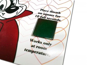 Kartu Gantungan Kunci Sensor Suhu